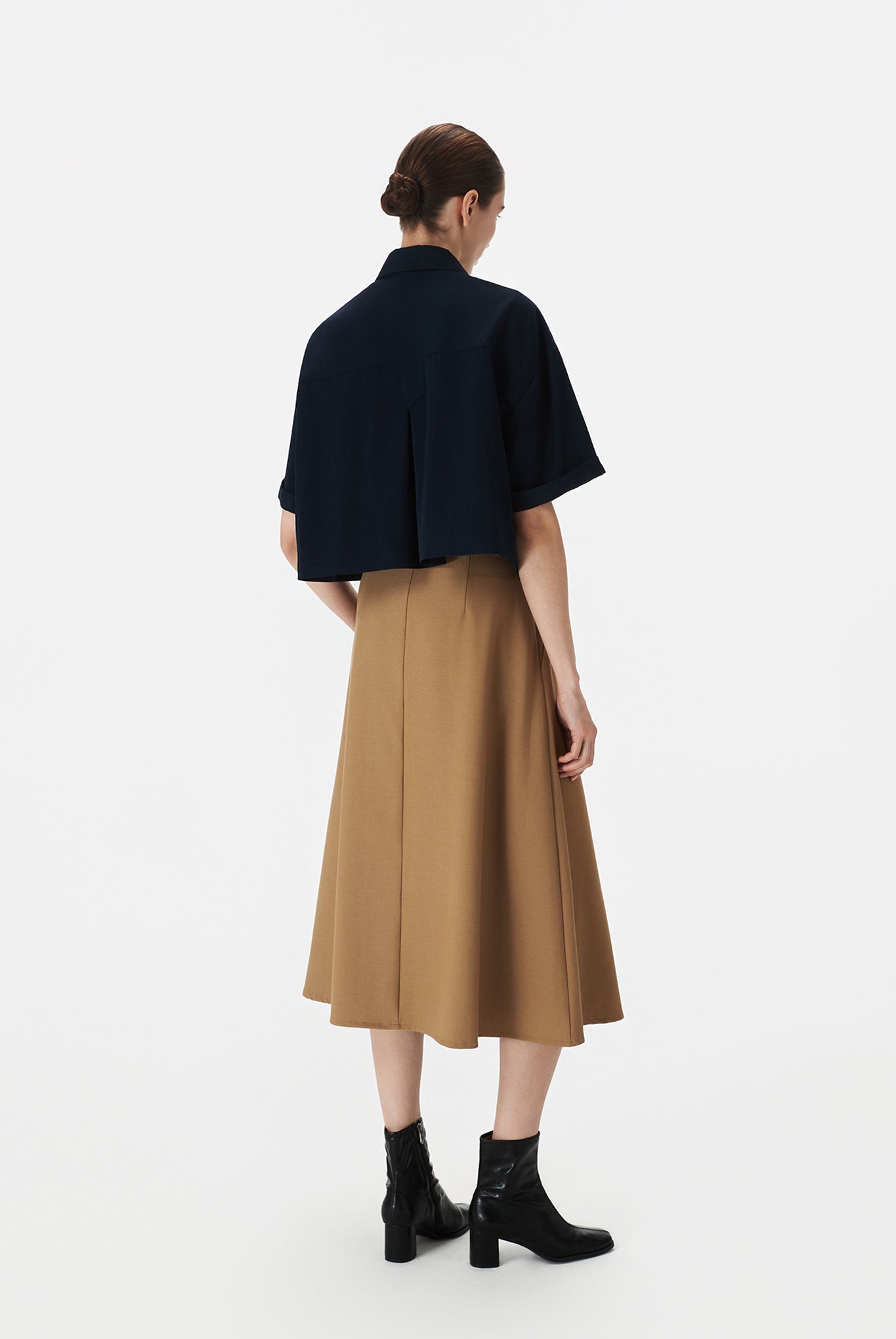 Cropped Trench Top