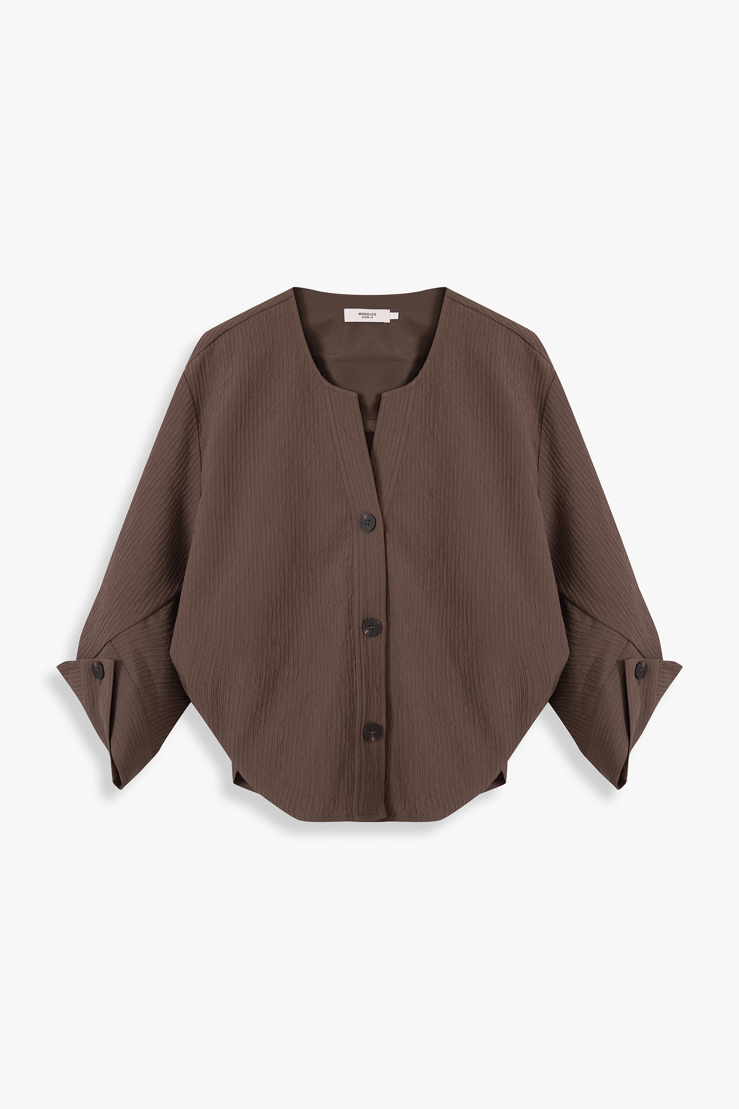 Textured Origami-Cuff Top
