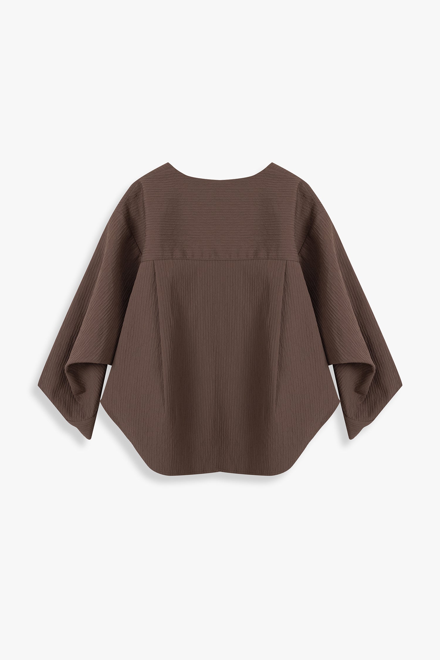 Textured Origami-Cuff Top