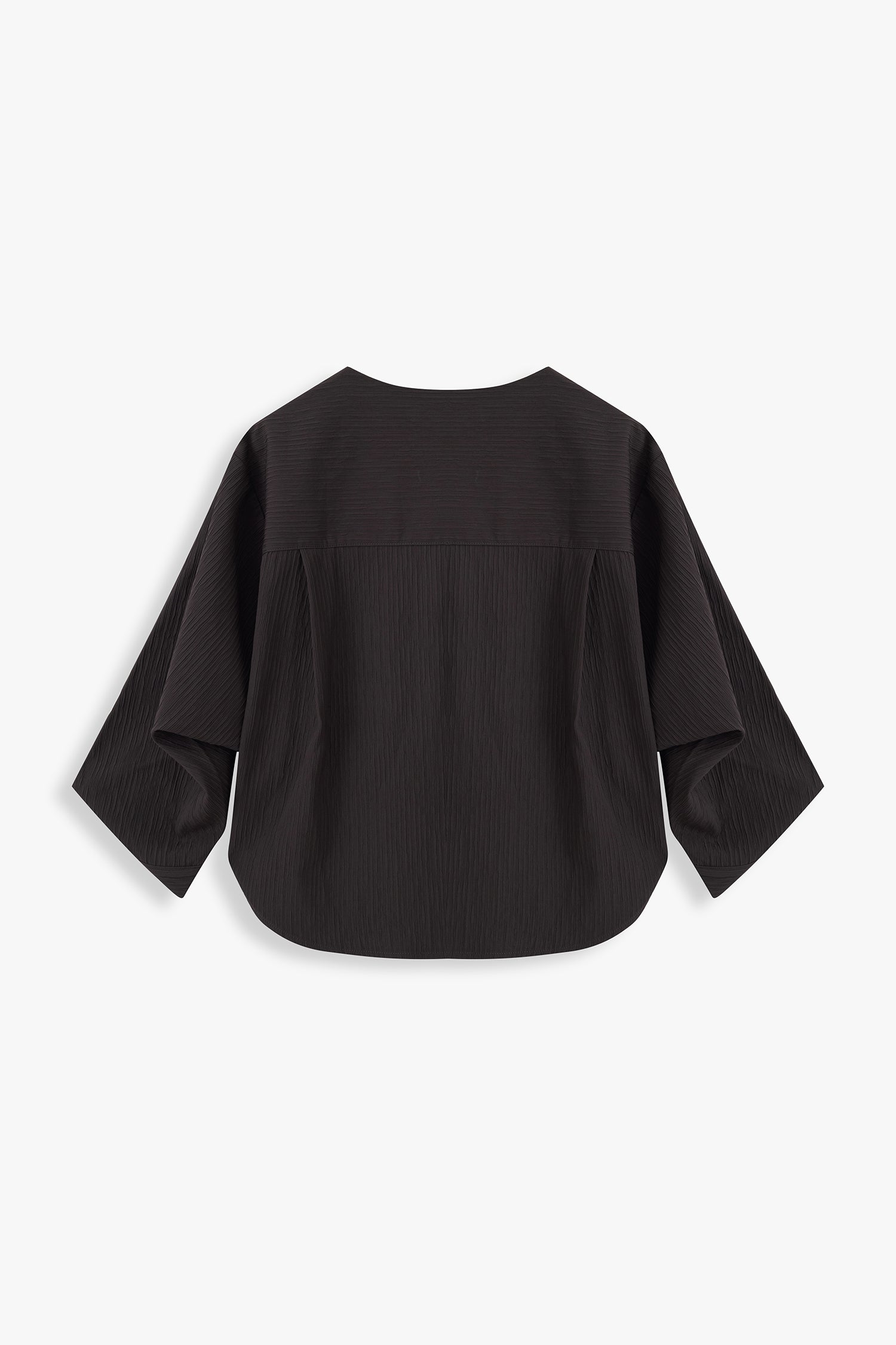 Textured Origami-Cuff Top