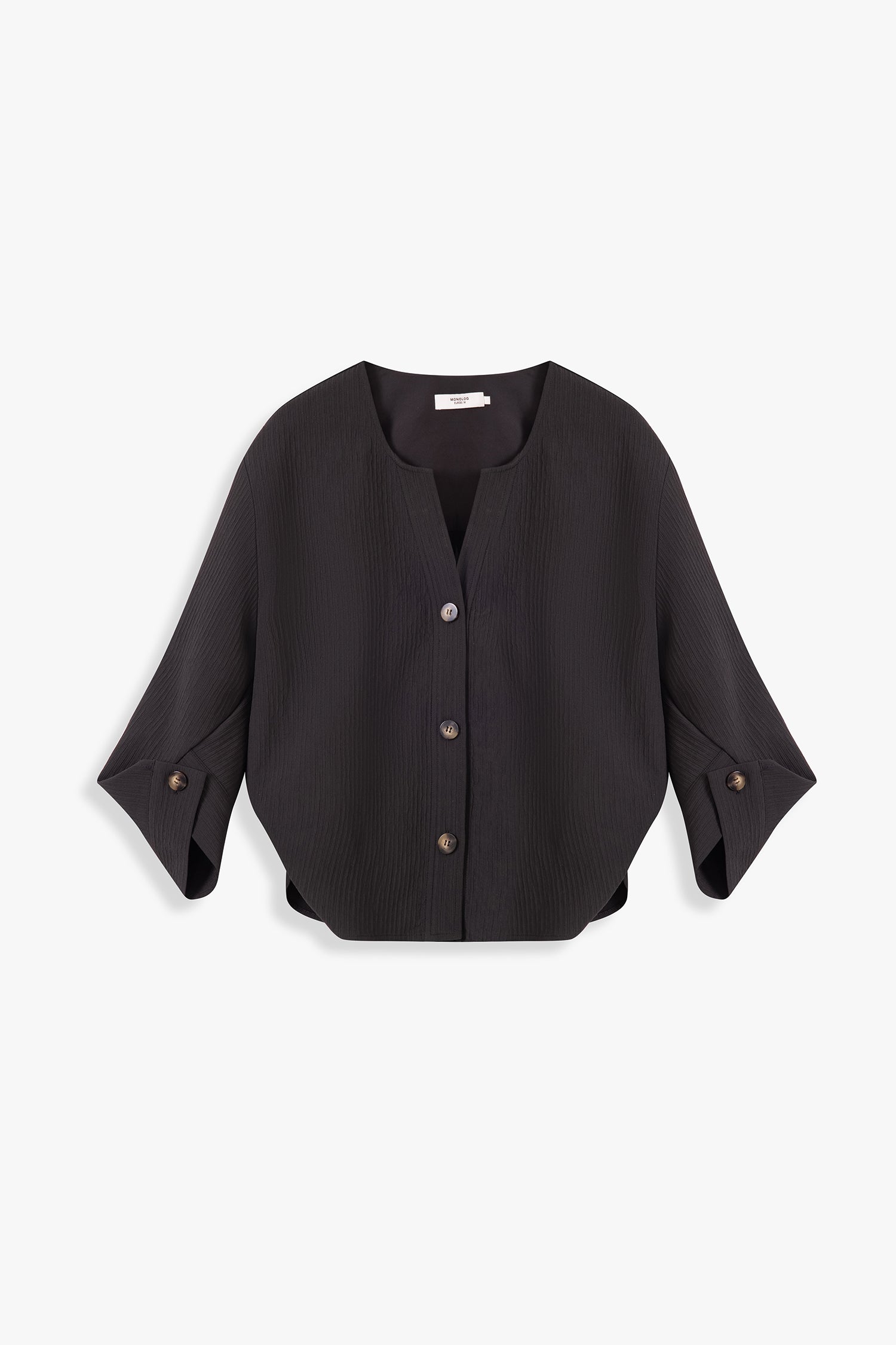 Textured Origami-Cuff Top
