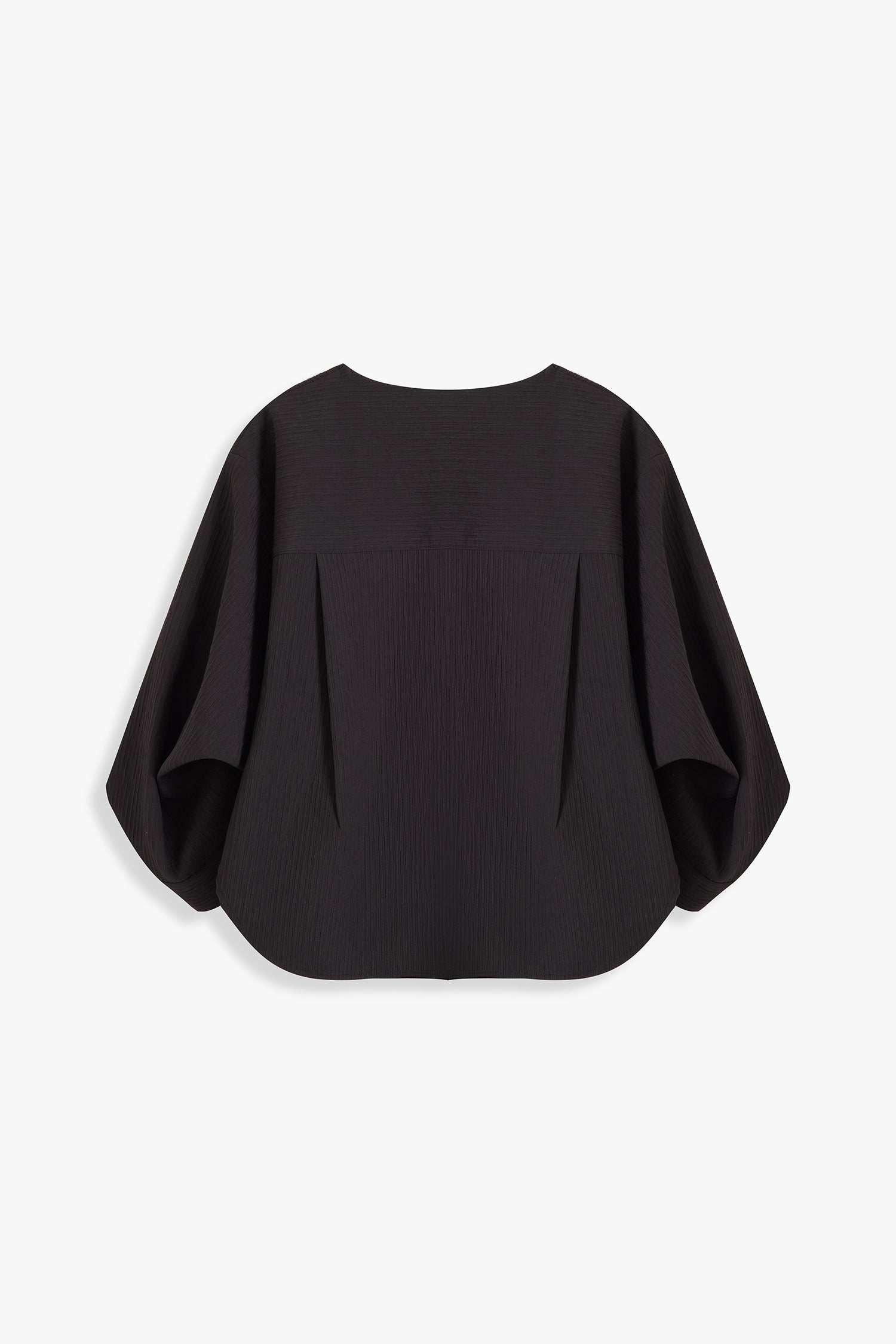 Textured Origami-Cuff Top