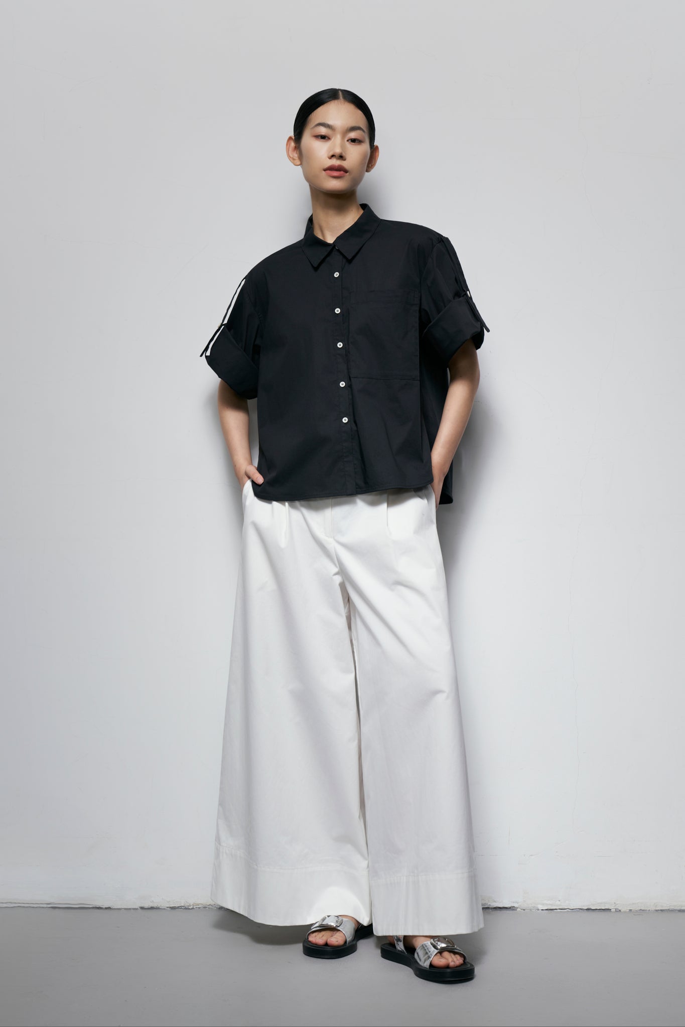 Epaulette-Strap Shirt