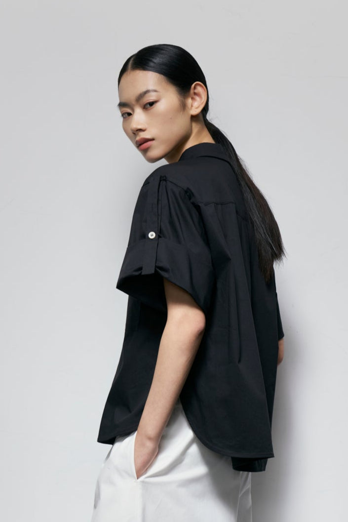 Epaulette-Strap Shirt