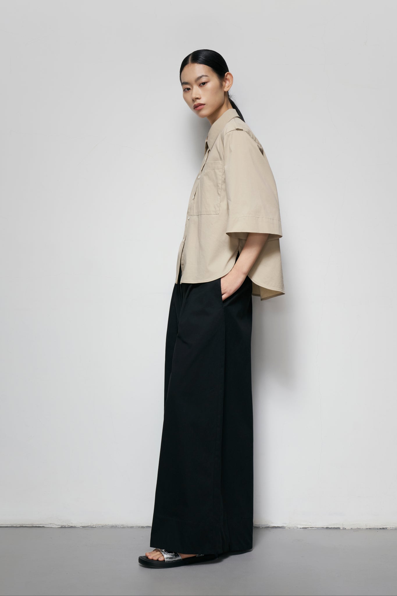 Epaulette-Strap Shirt