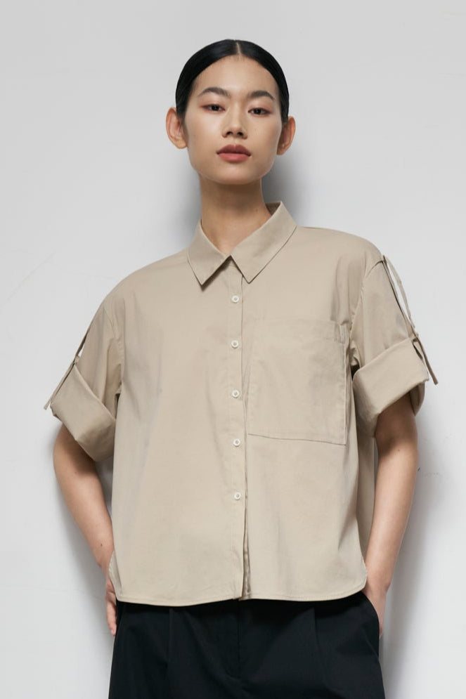 Epaulette-Strap Shirt