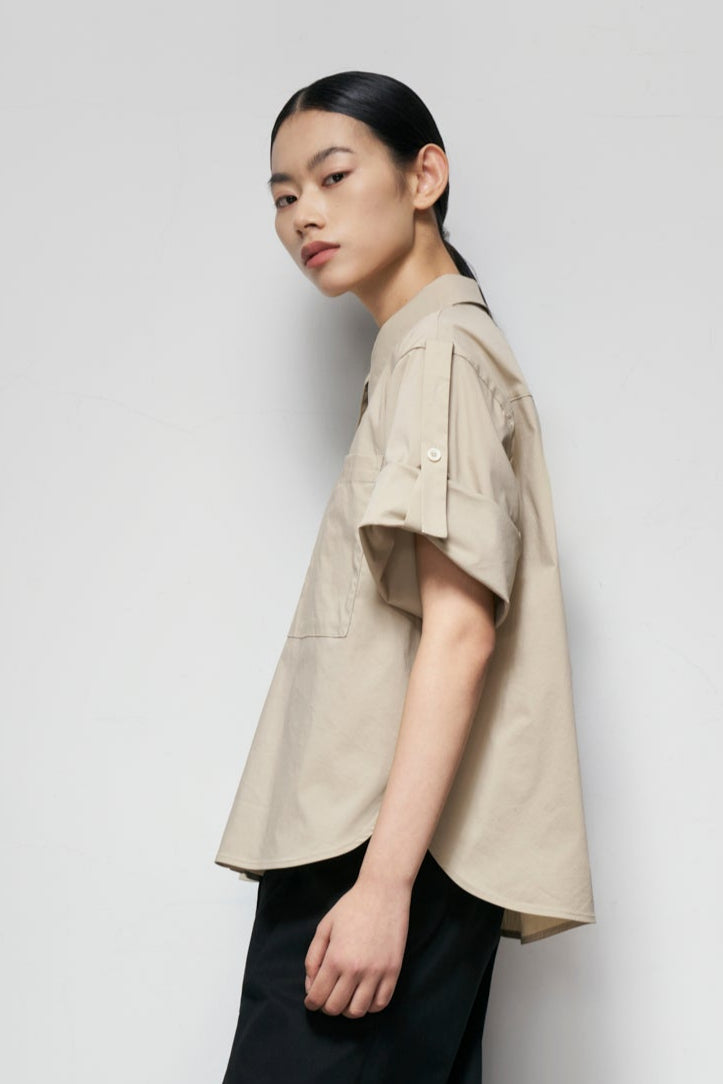 Epaulette-Strap Shirt