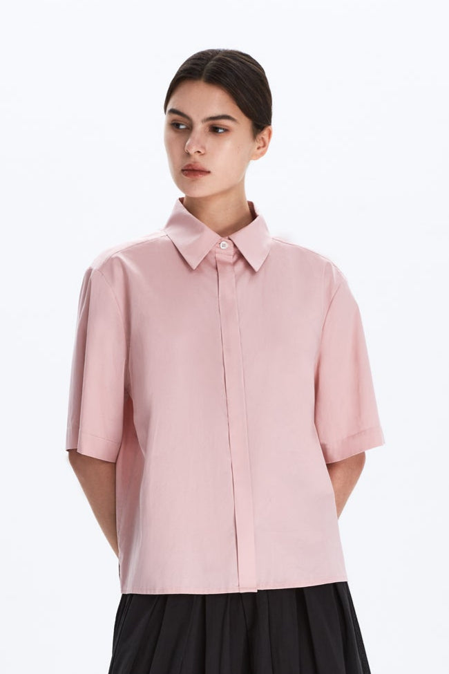 Boxy Short-Sleeve Shirt