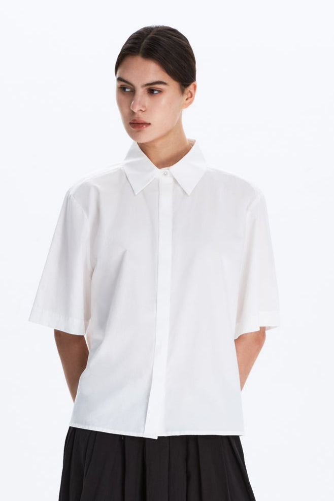 Boxy Short-Sleeve Shirt