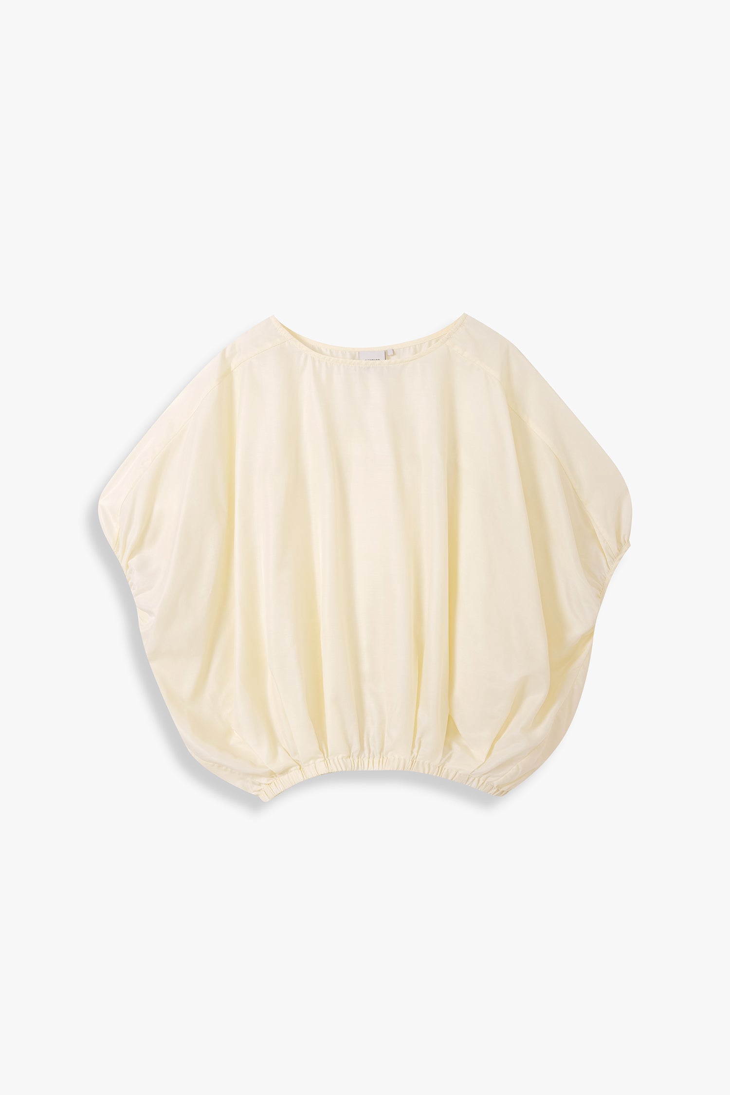 Cocoon top with elasticated hem