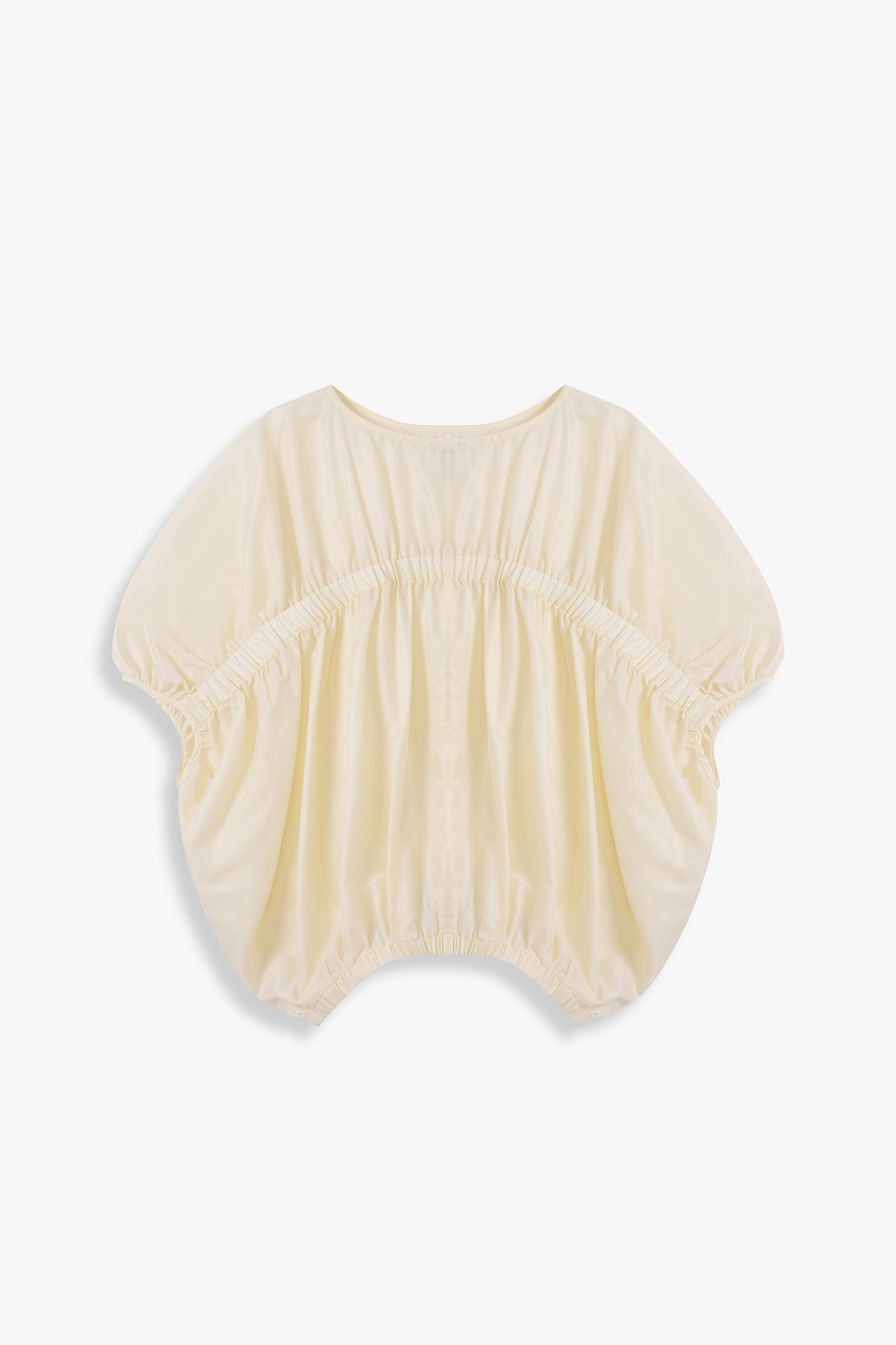 Cocoon top with elasticated hem