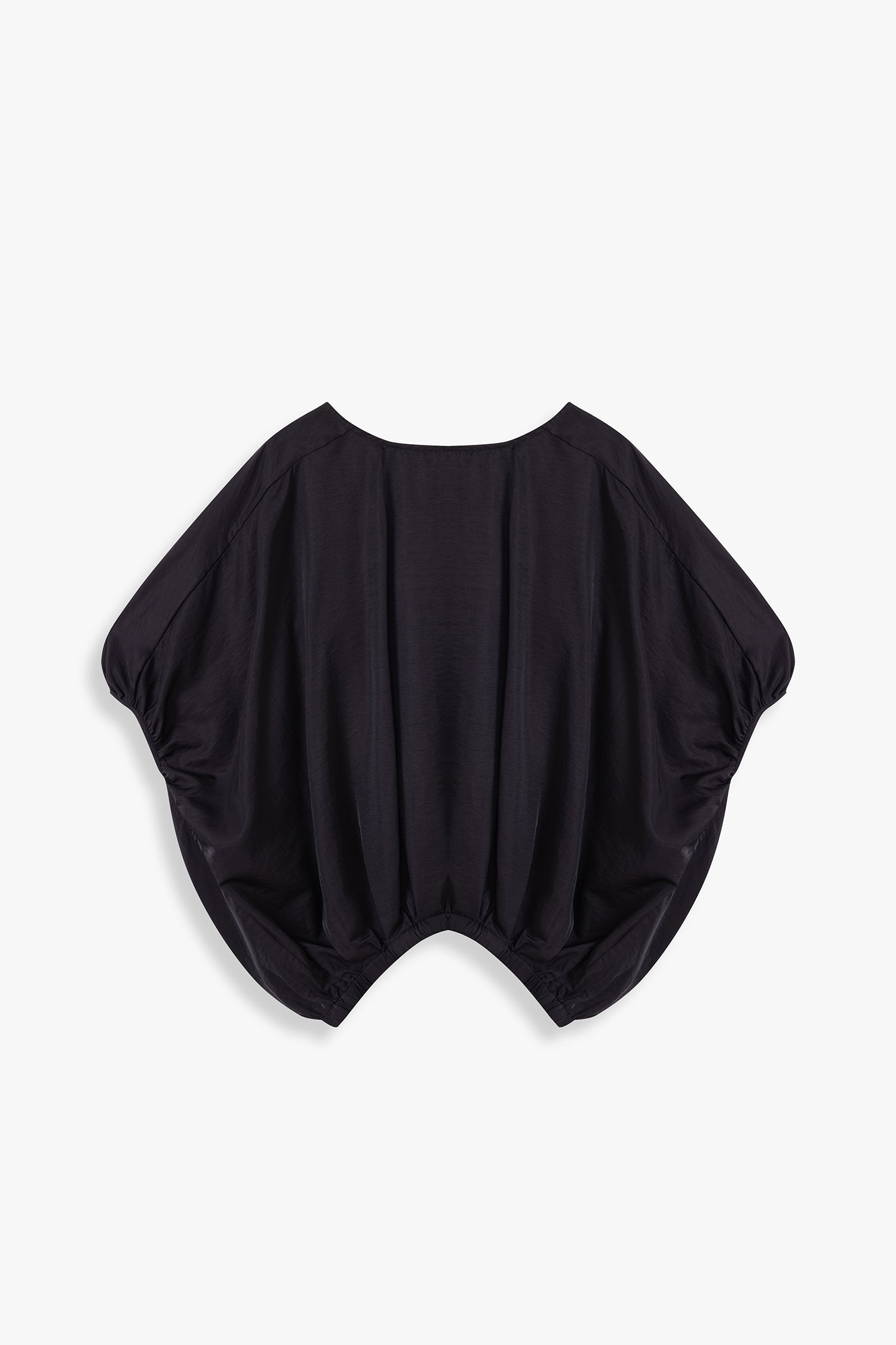 Cocoon top with elasticated hem