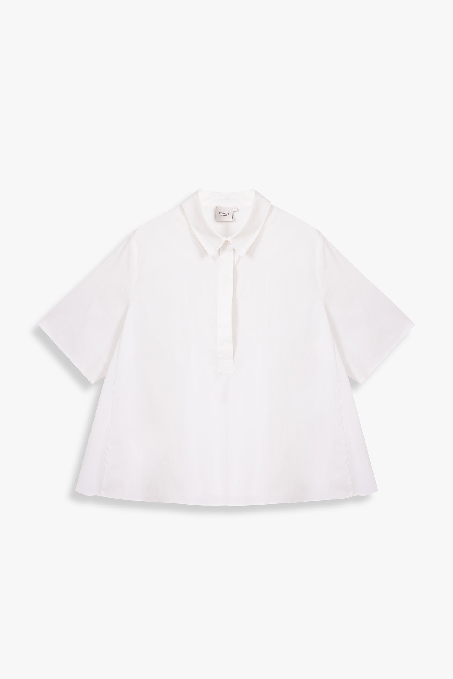Boxy Shirt With Pleated Back Panel
