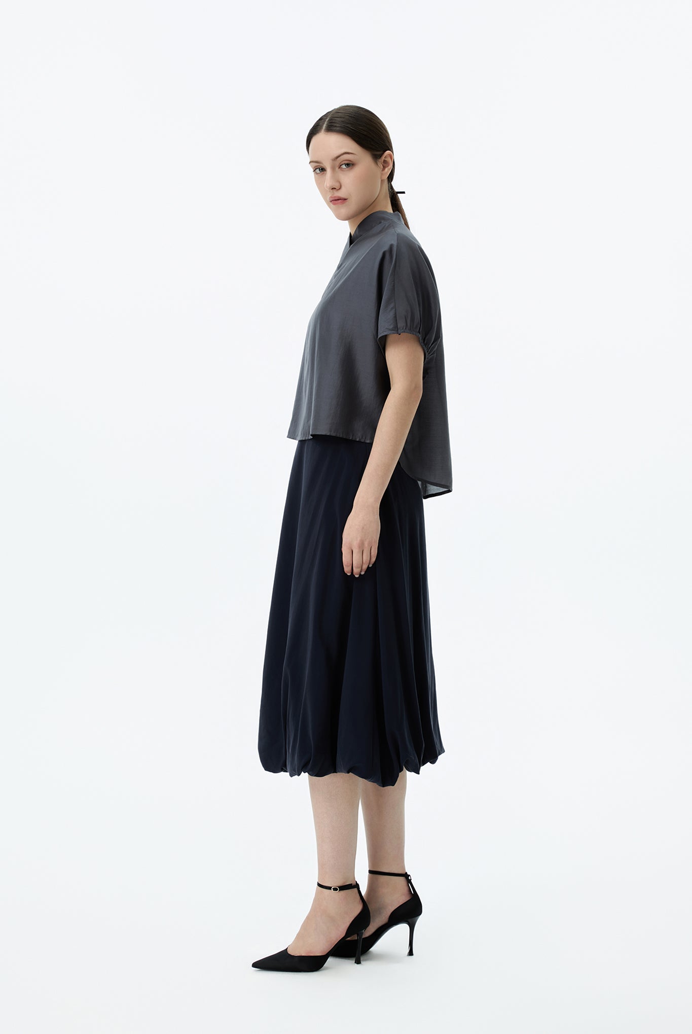Butterfly High Neck Top