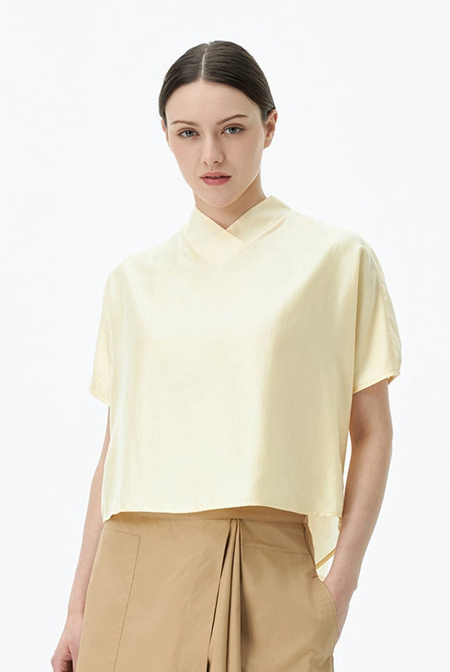 Butterfly High Neck Top