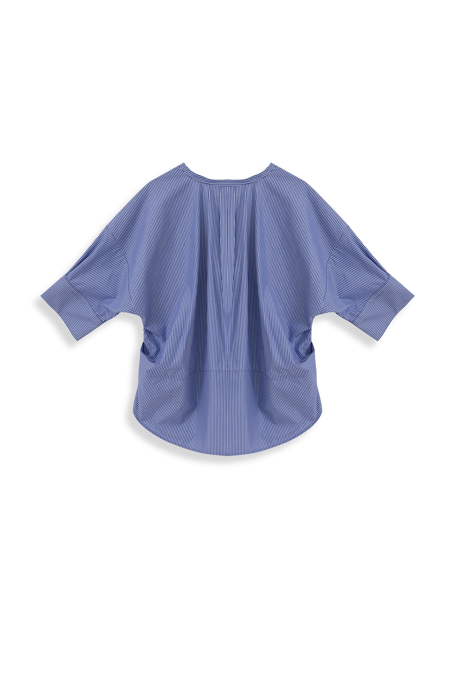 Stripe Pleated Back Top