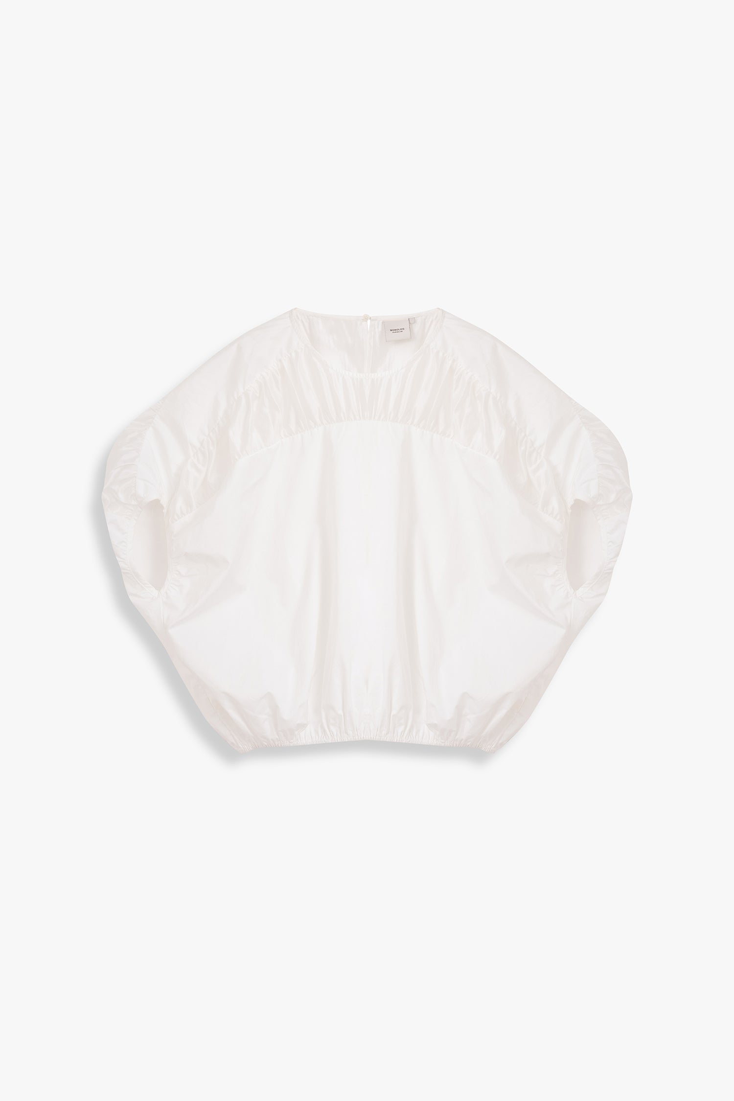 Contrast Panel Bubble Blouse