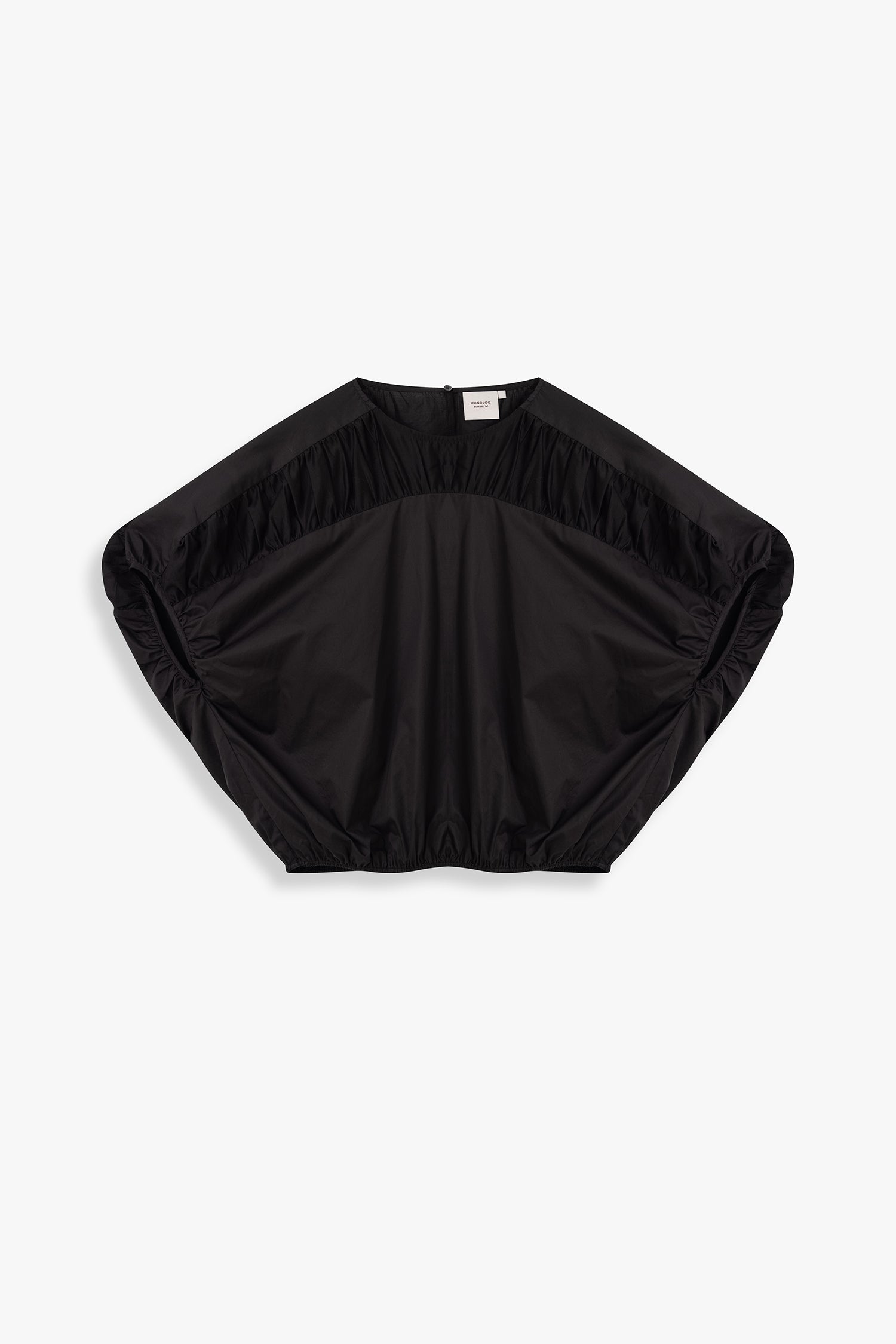 Contrast Panel Bubble Blouse