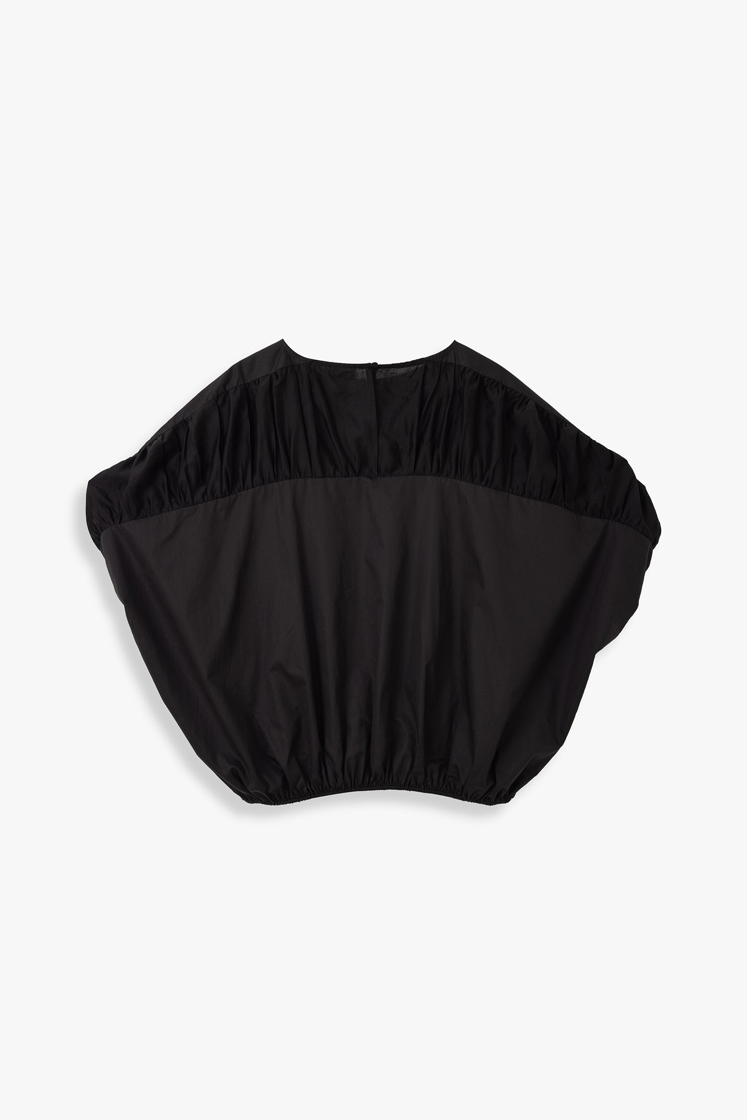 Contrast Panel Bubble Blouse