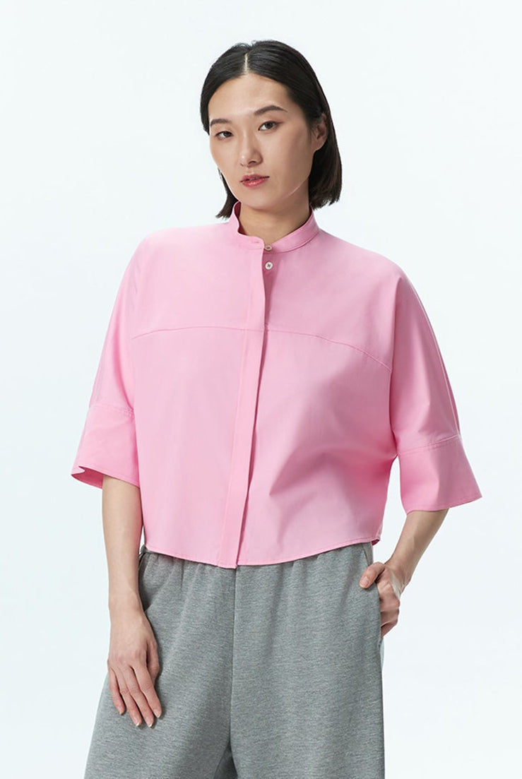 Bat-Wing Open Front Shirt