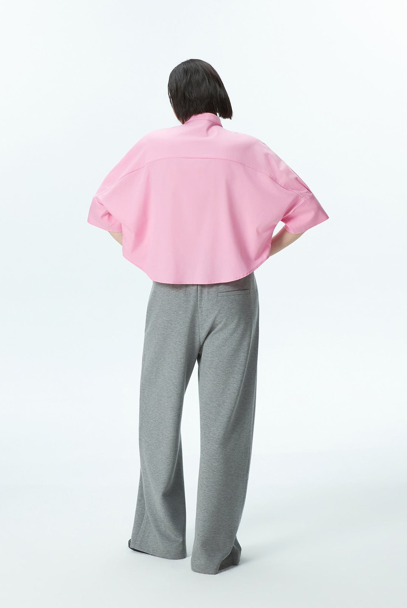 Bat-Wing Open Front Shirt