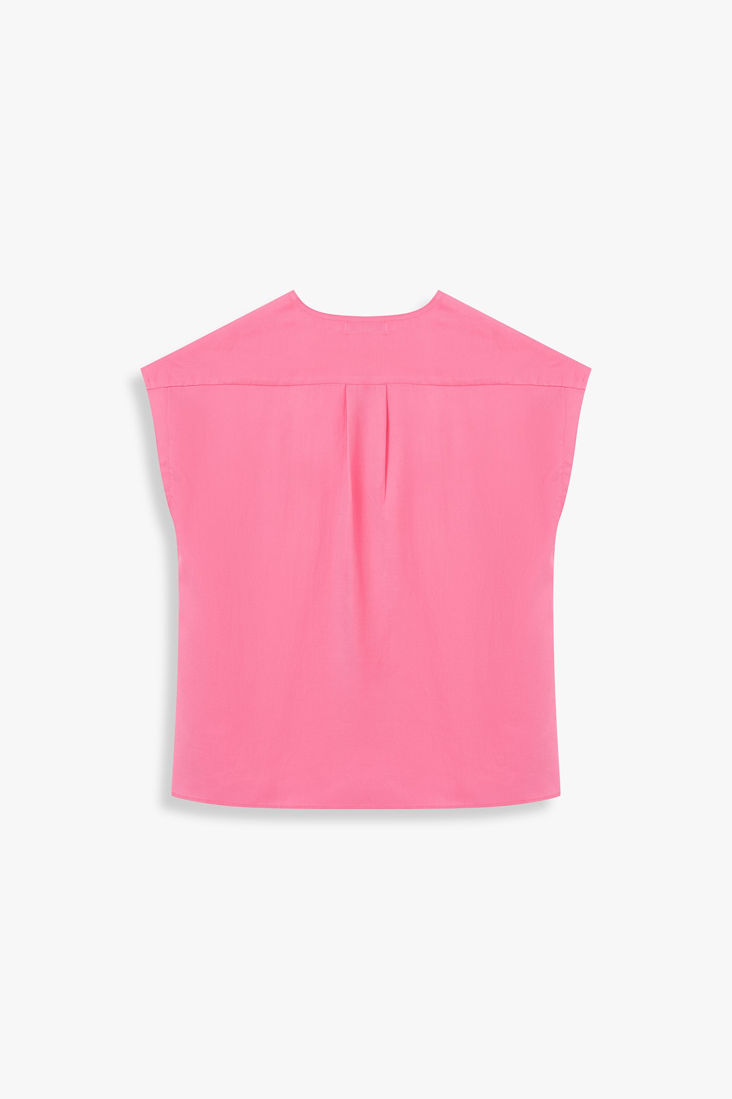 V-Neck Pleated Shoulder Top