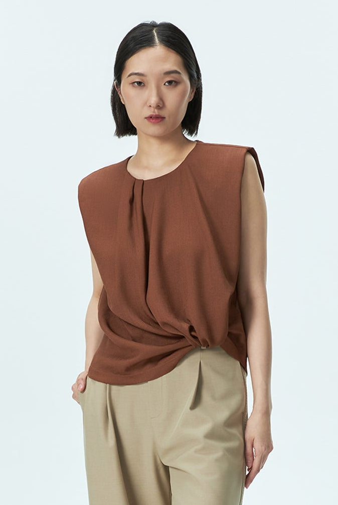Front Tuck Knot Top