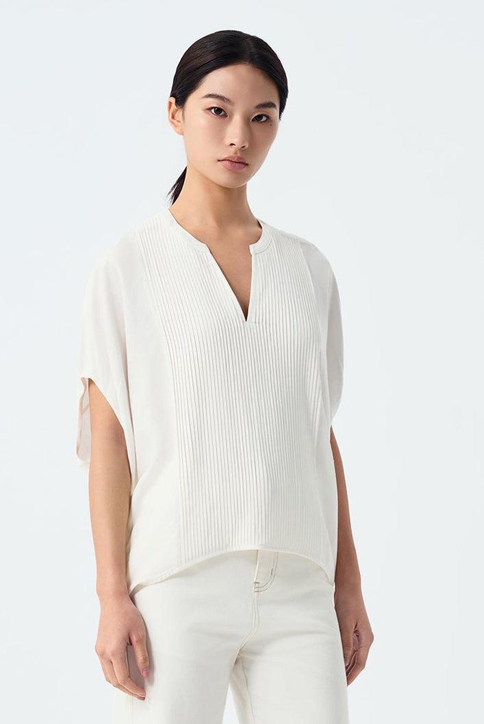 Natalie Pintuck Batwing Blouse