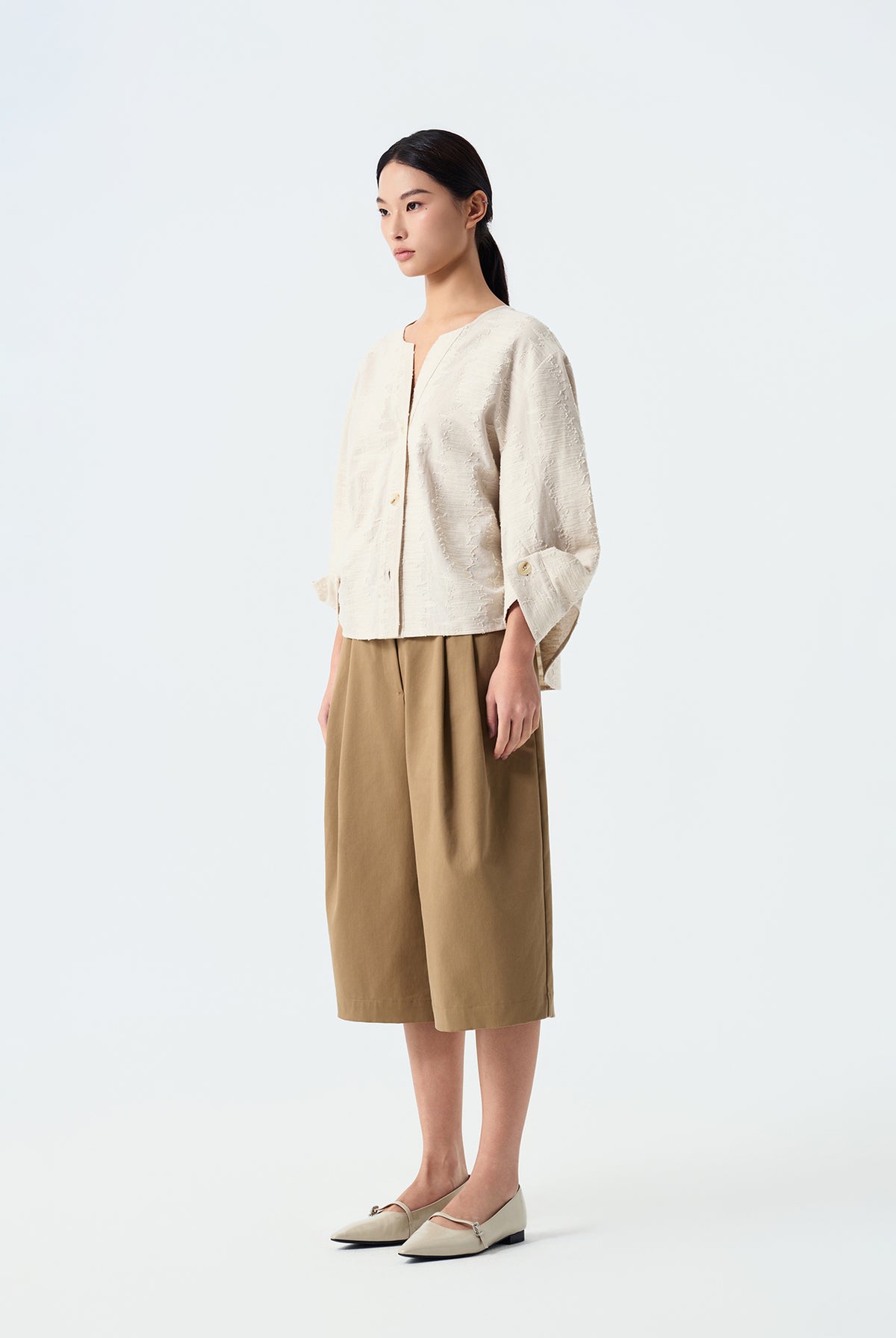 Riley Bubble Raglan Sleeve Top