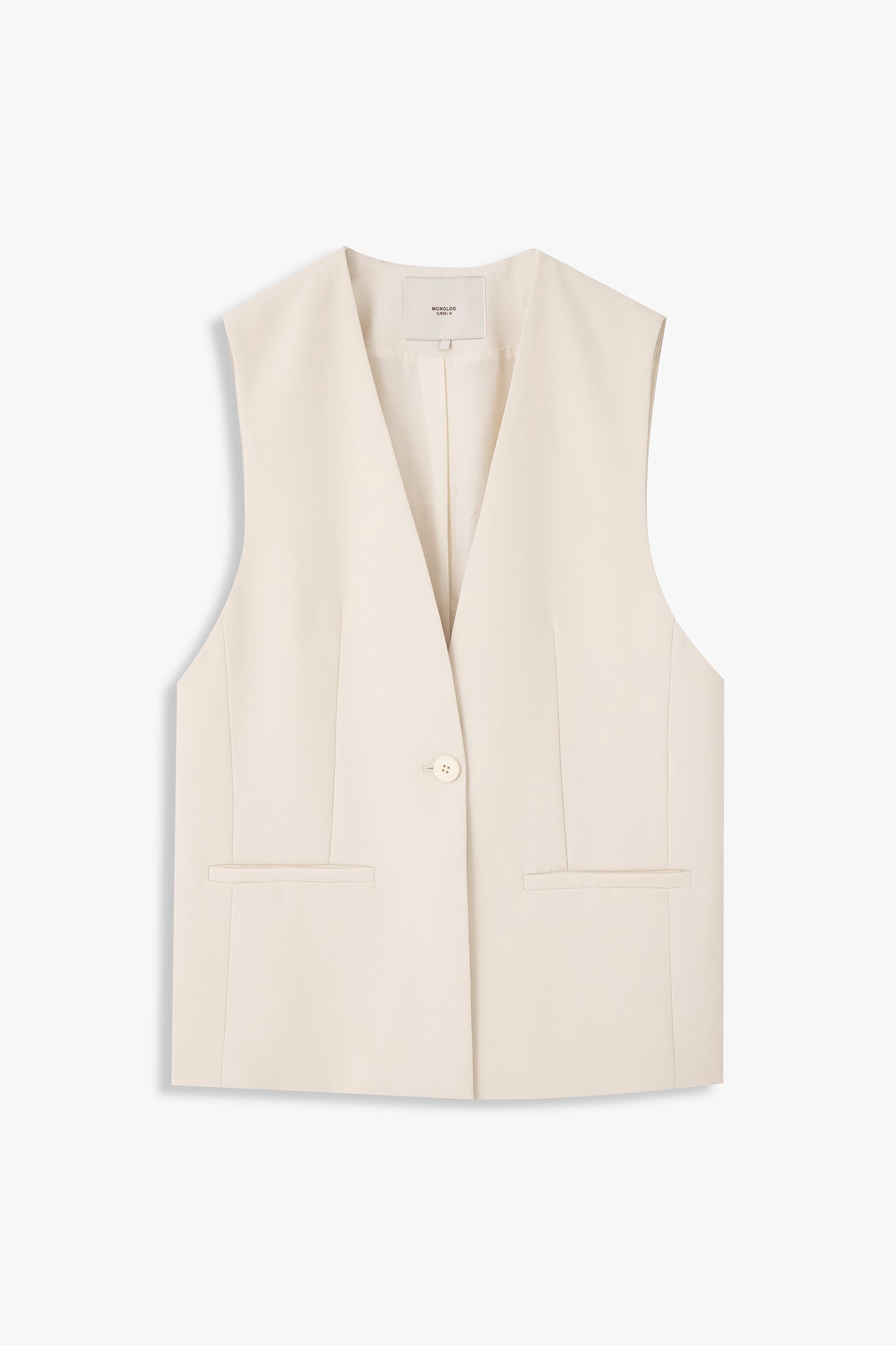 Lapelless Vest