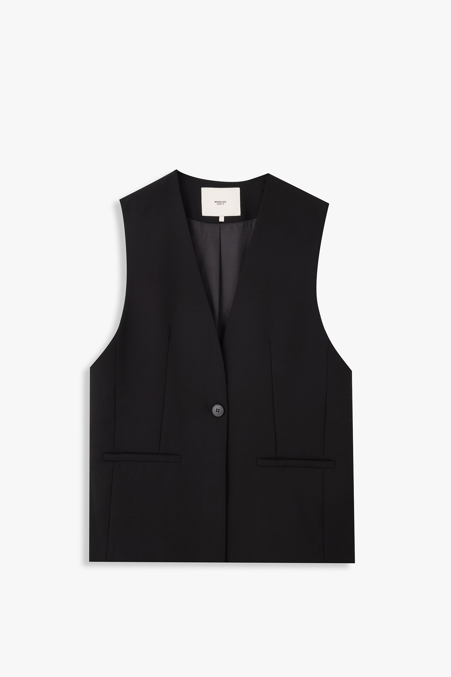 Lapelless Vest