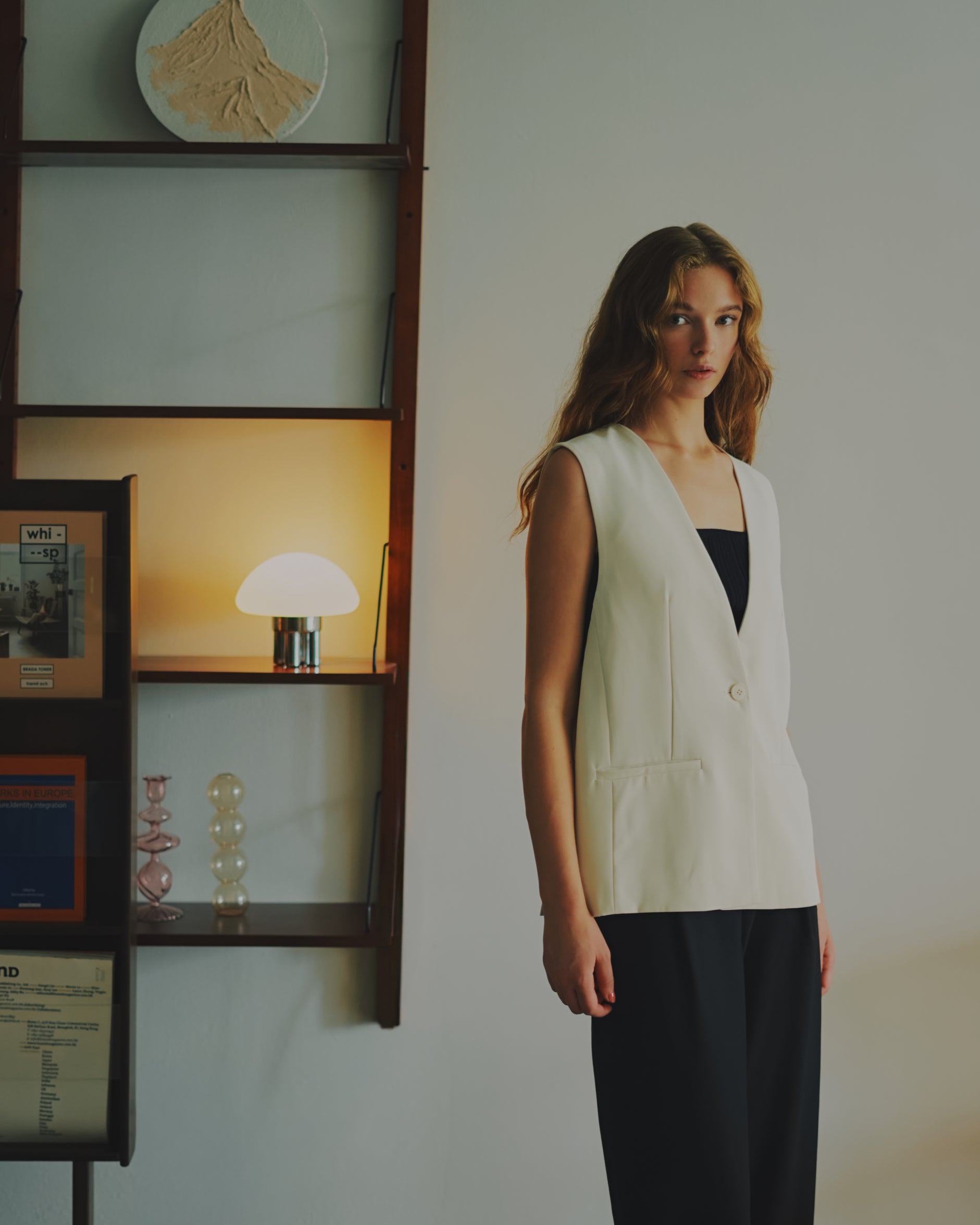 Lapelless Vest