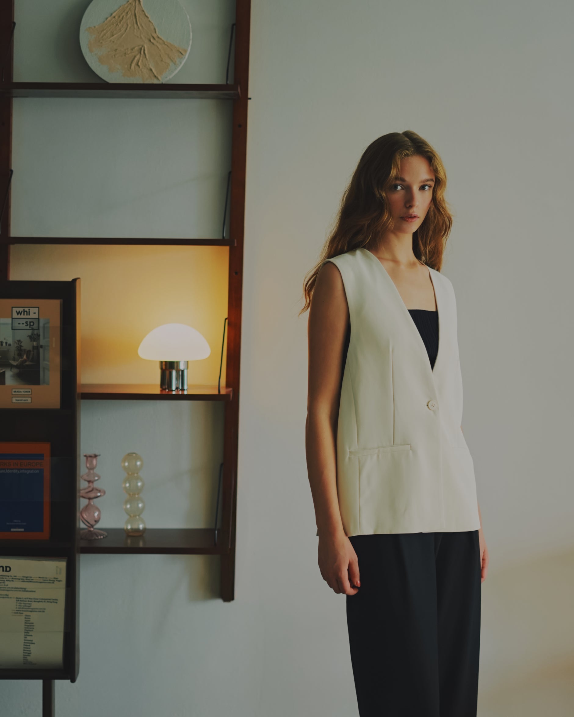Lapelless Vest