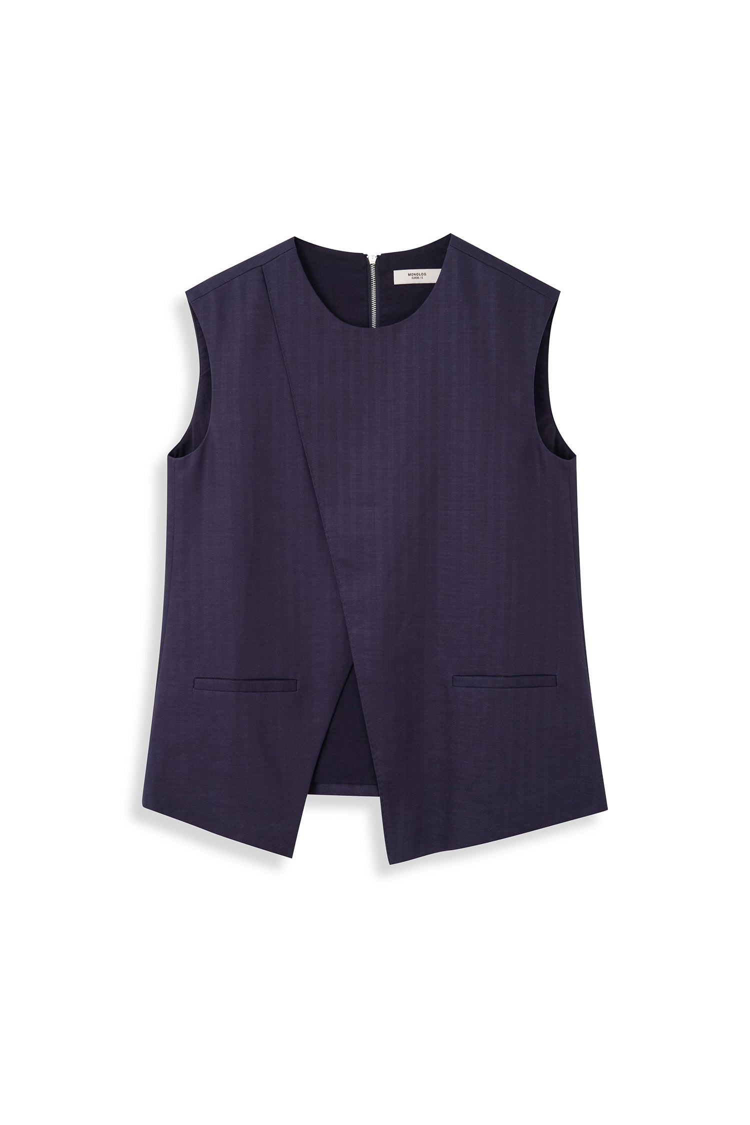 Asymmetric Sleeveless Vest