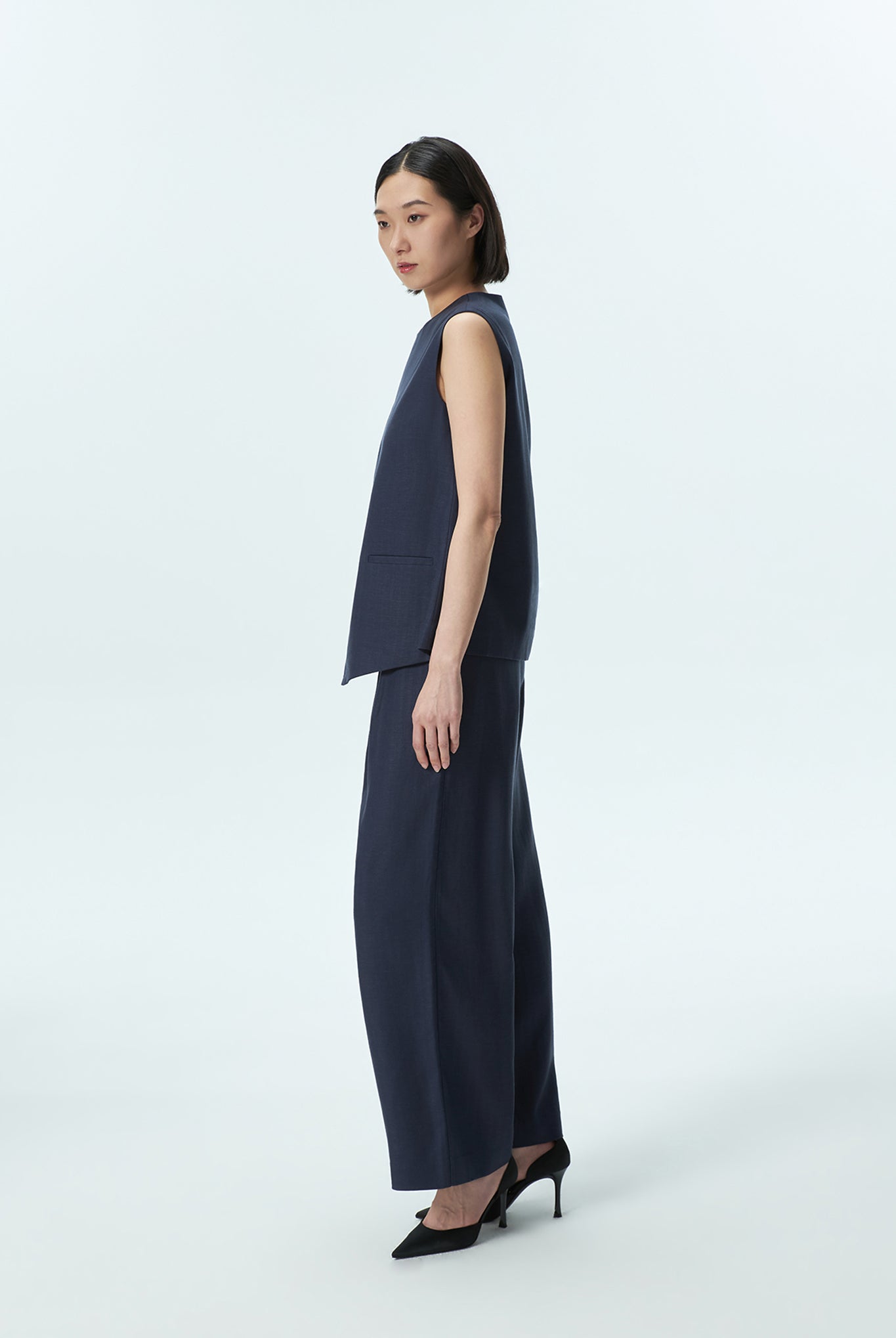 Wide Leg Pleated Pants