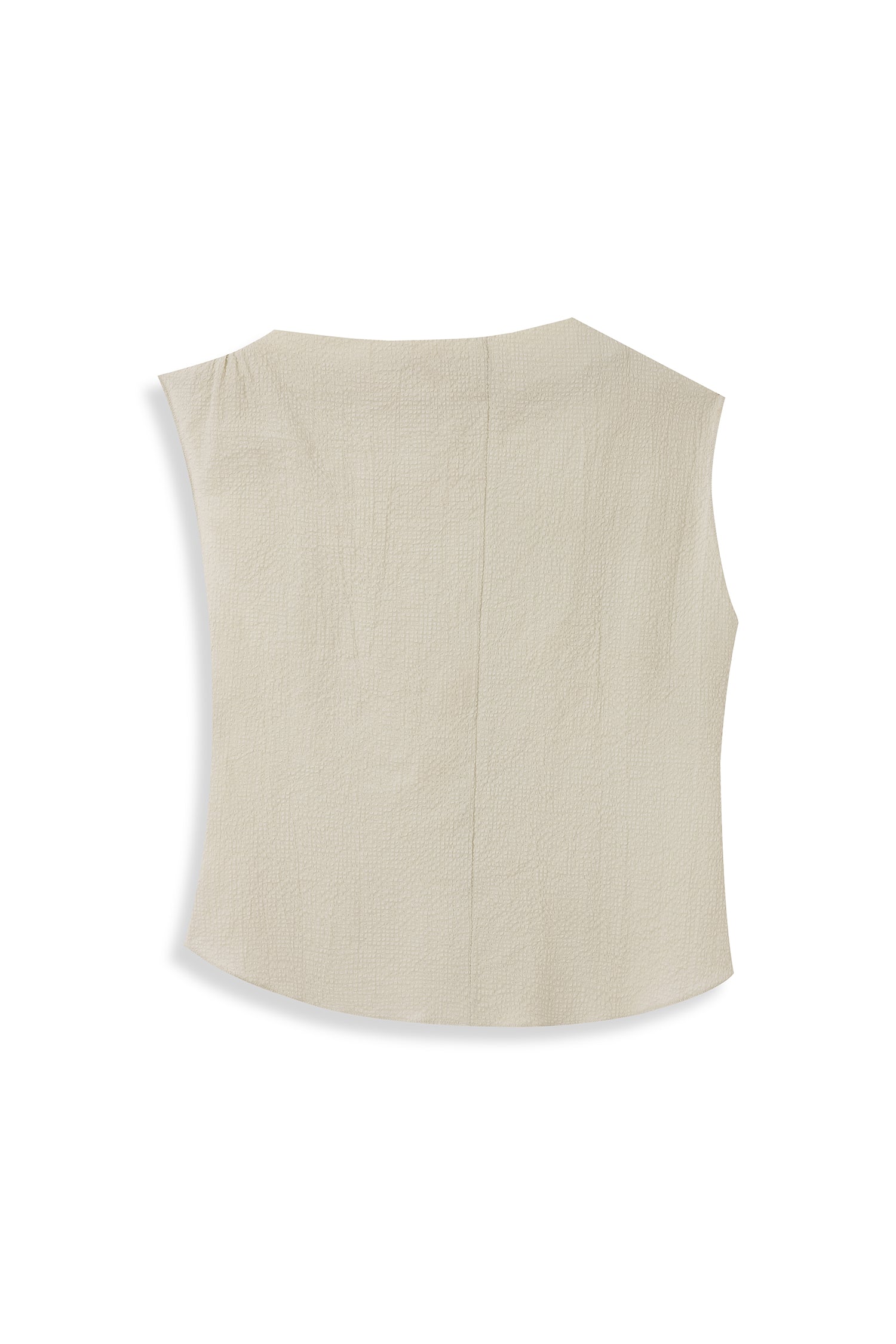 Boat Neck Seersucker Top