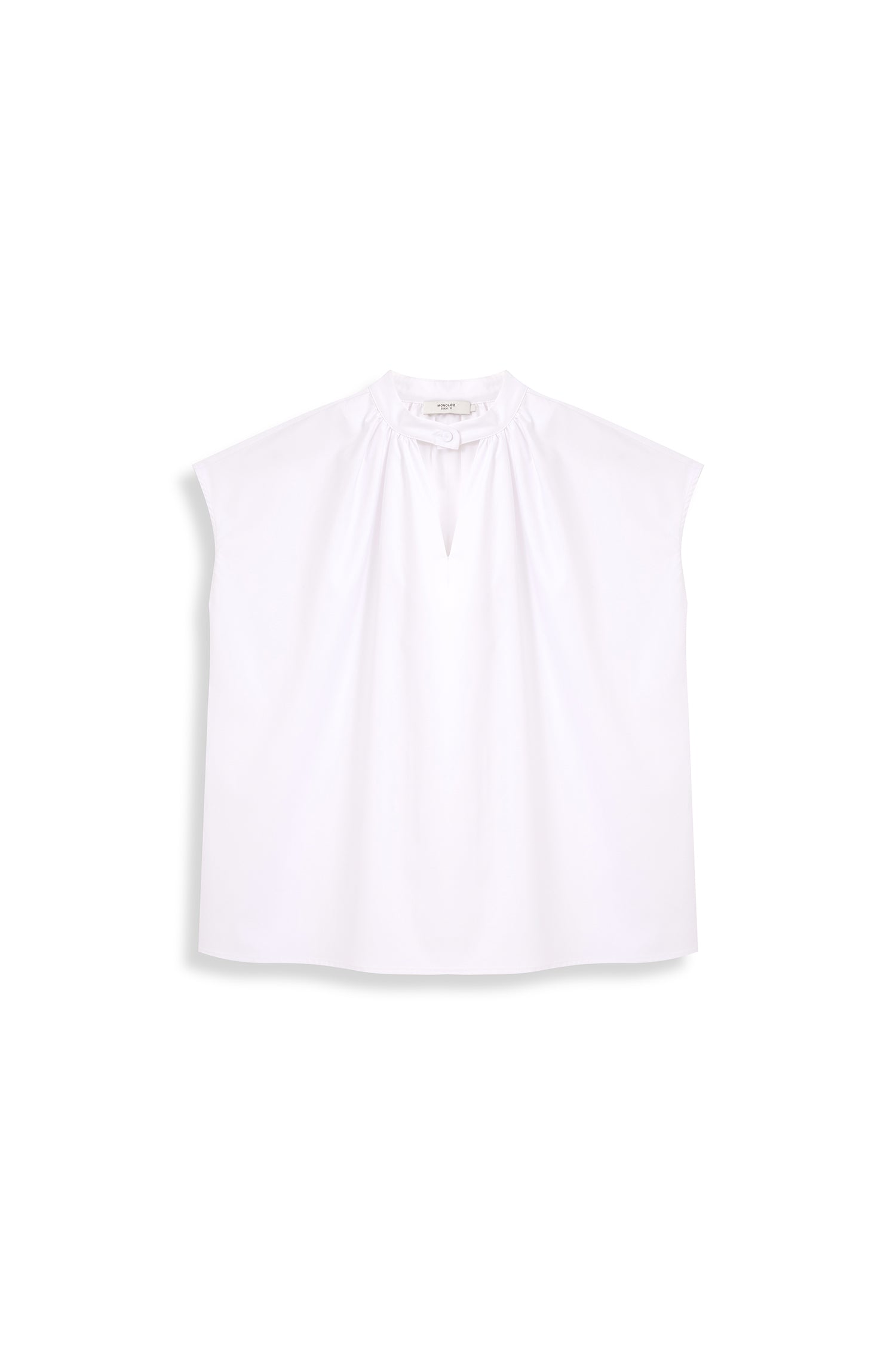 Boxy Gathered Neck Top