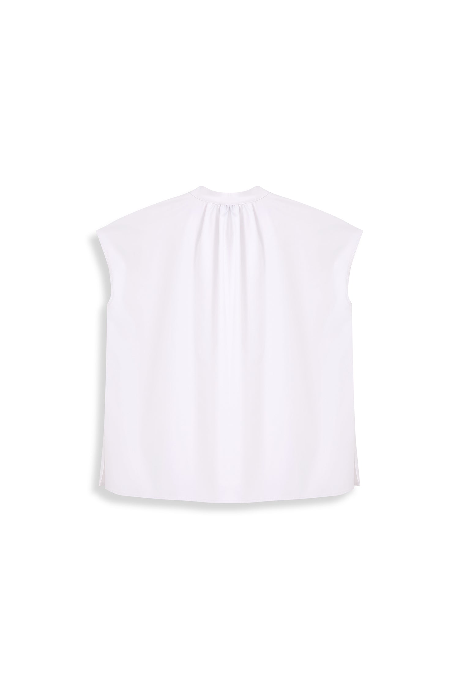 Boxy Gathered Neck Top