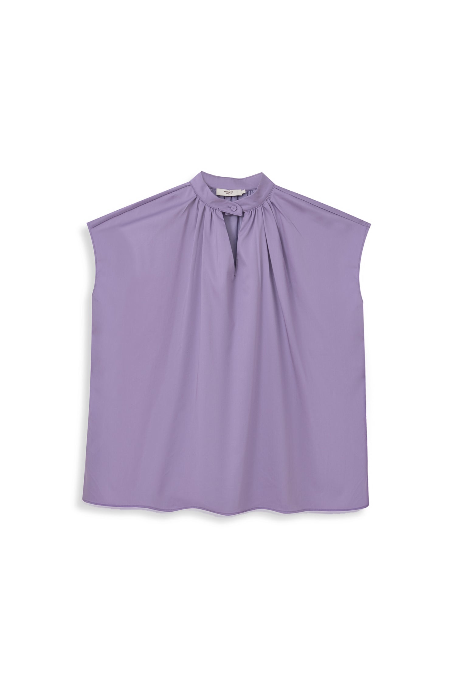 Boxy Gathered Neck Top