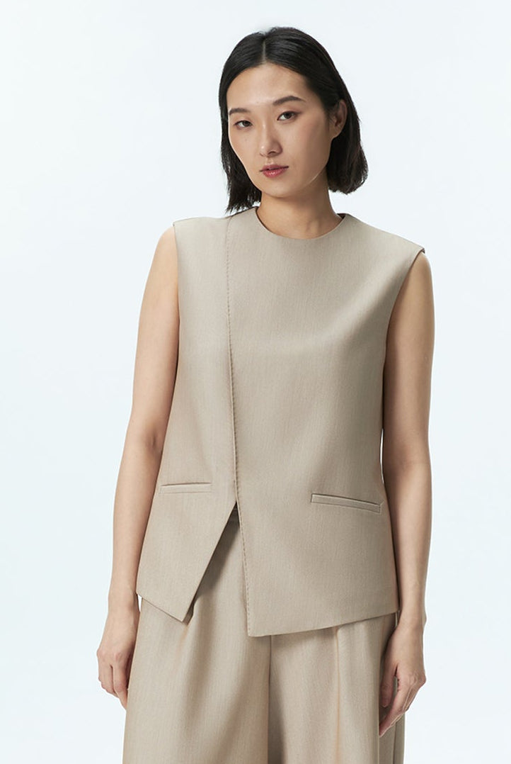 Overlap Pull-Over Vest