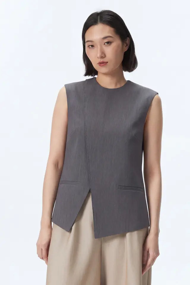 Overlap Pull-Over Vest