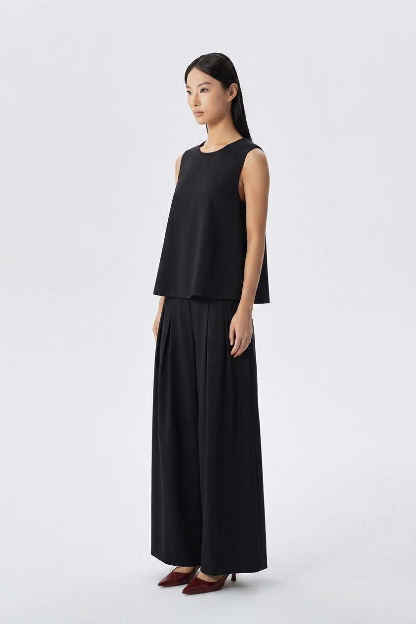 Carly Wide Leg Pants with Rope Belt