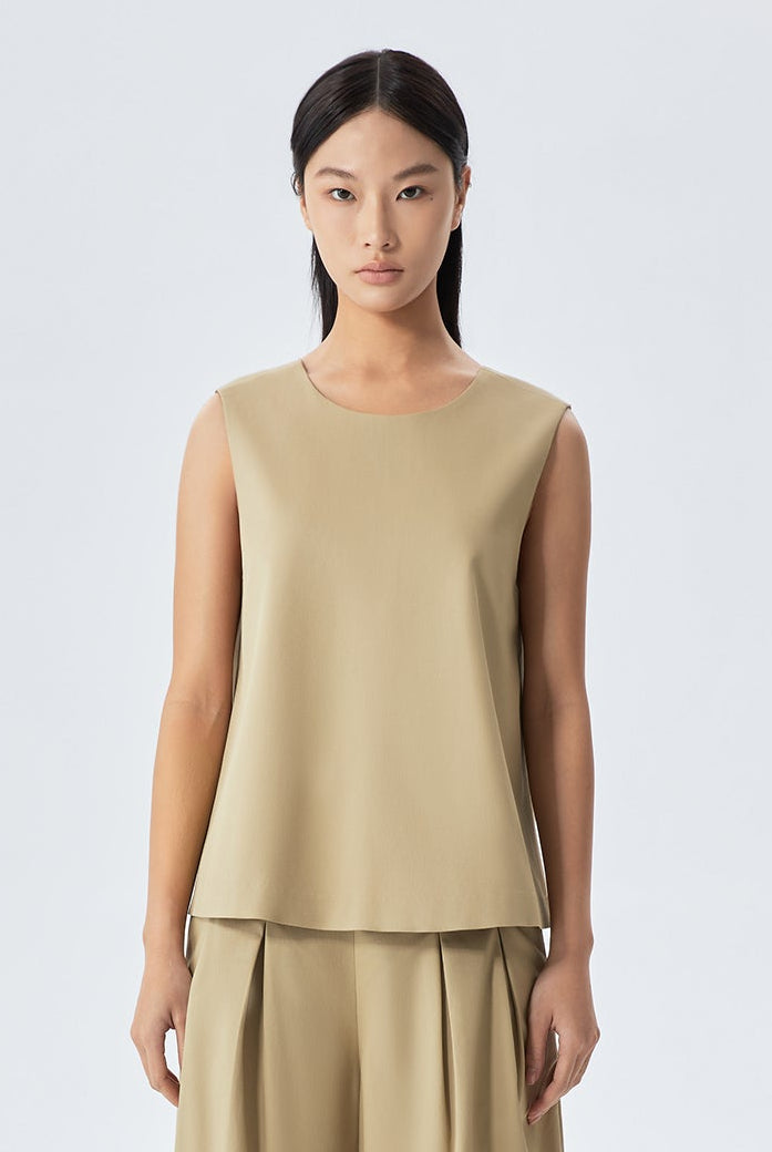 Dara Modal Round-Neck Shell Top