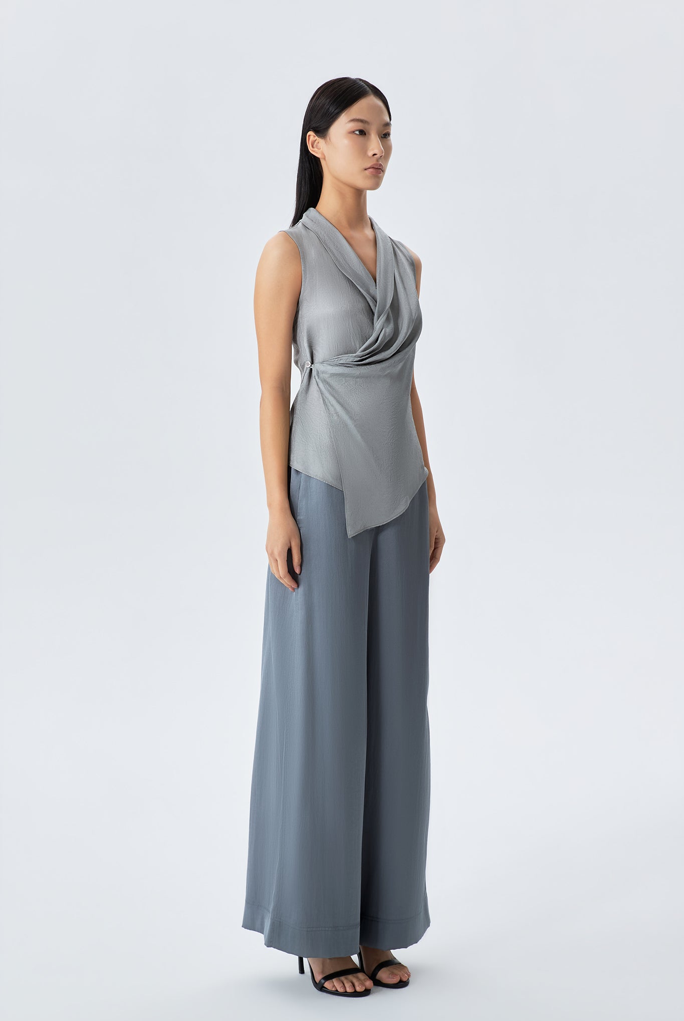 Grace Draped Wrapped Front Poetry Blouse