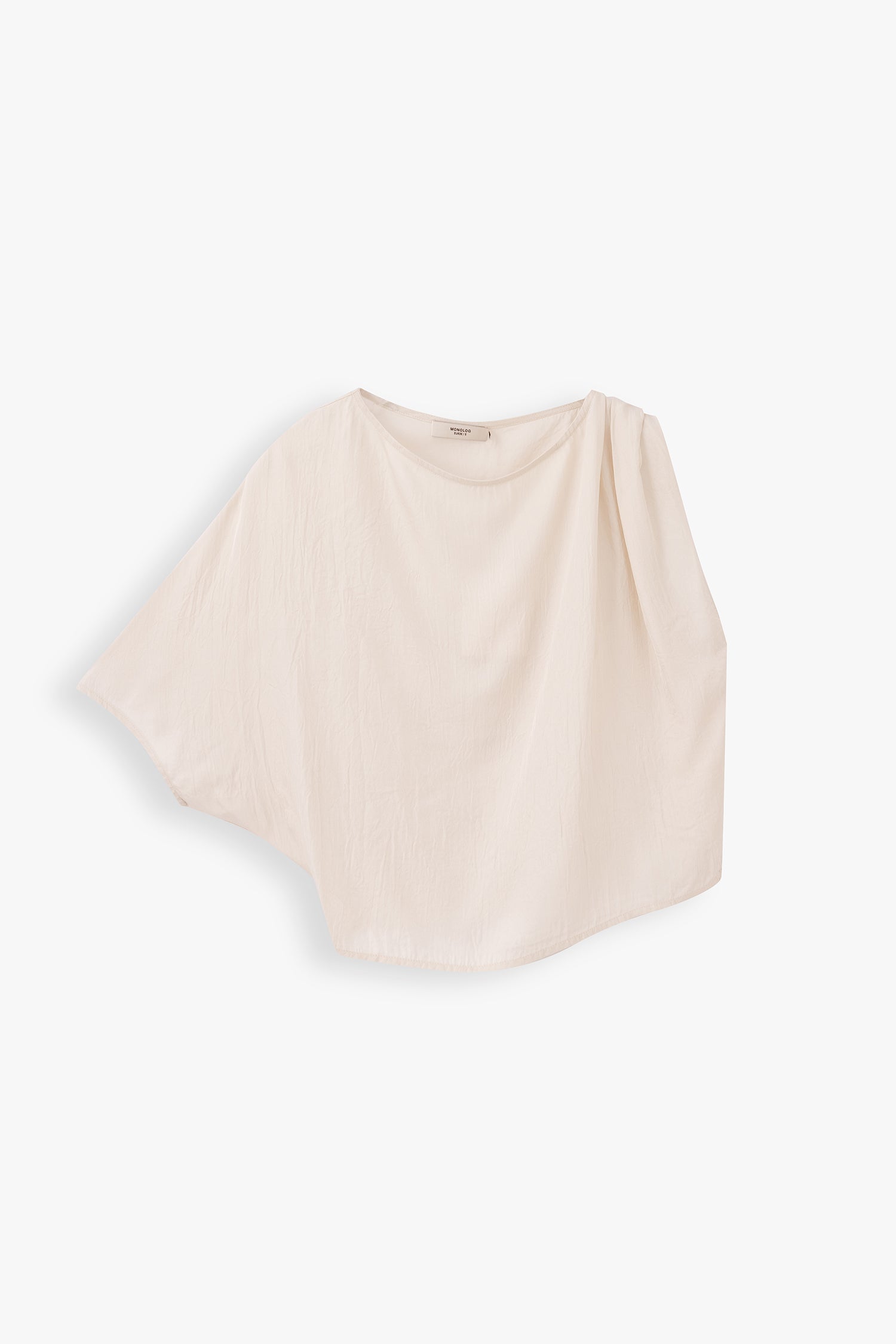 Eleanor Draped Shoulder Boxy Blouse