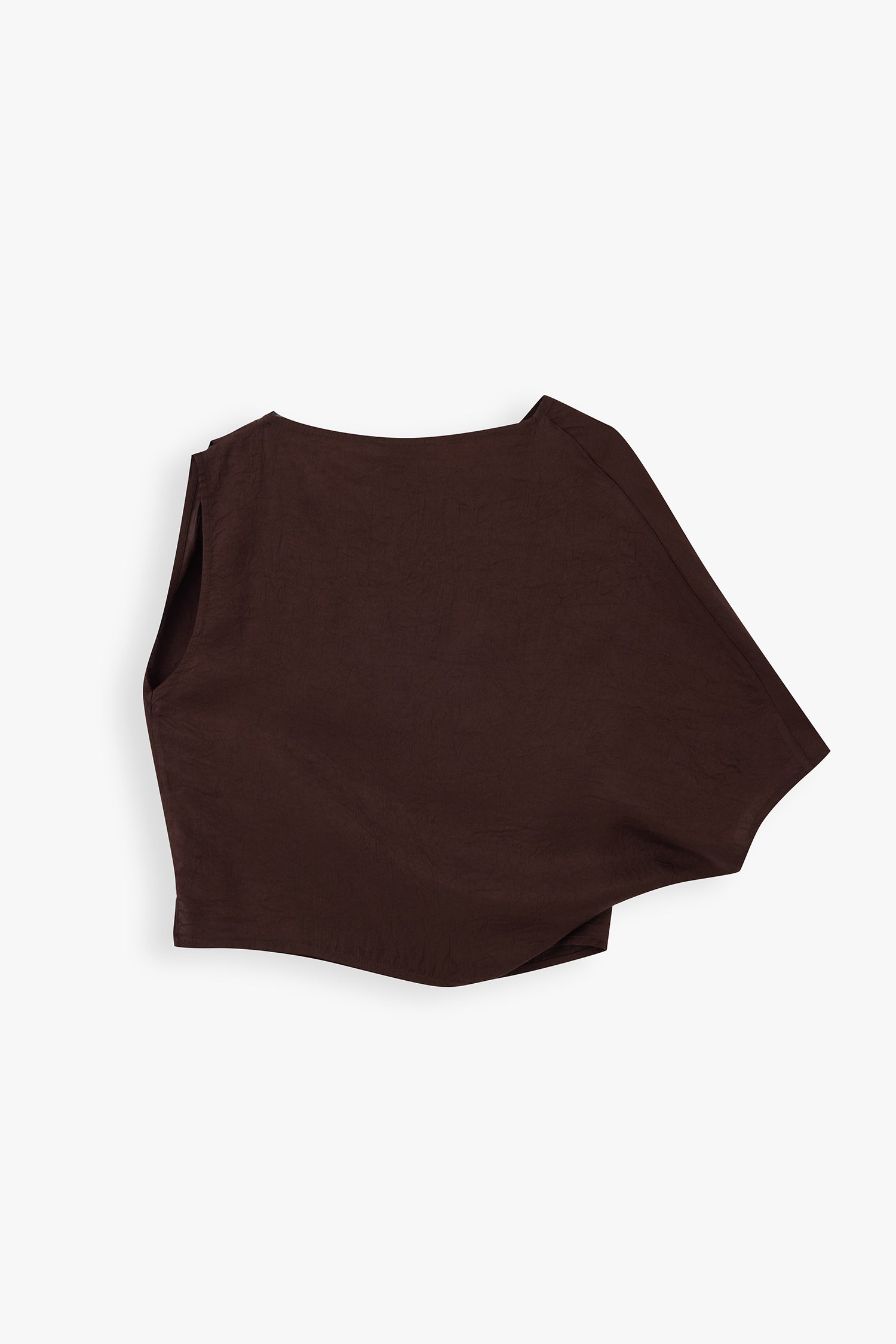 Eleanor Draped Shoulder Boxy Blouse
