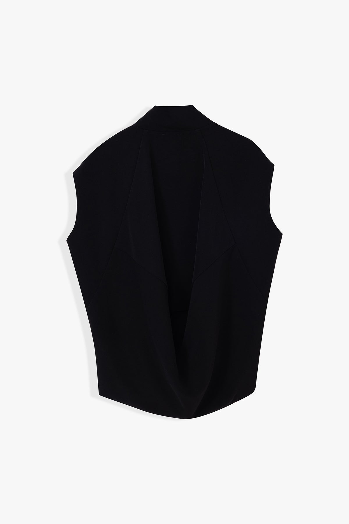 Casey Sleeveless Draped Cowl-Neck Top