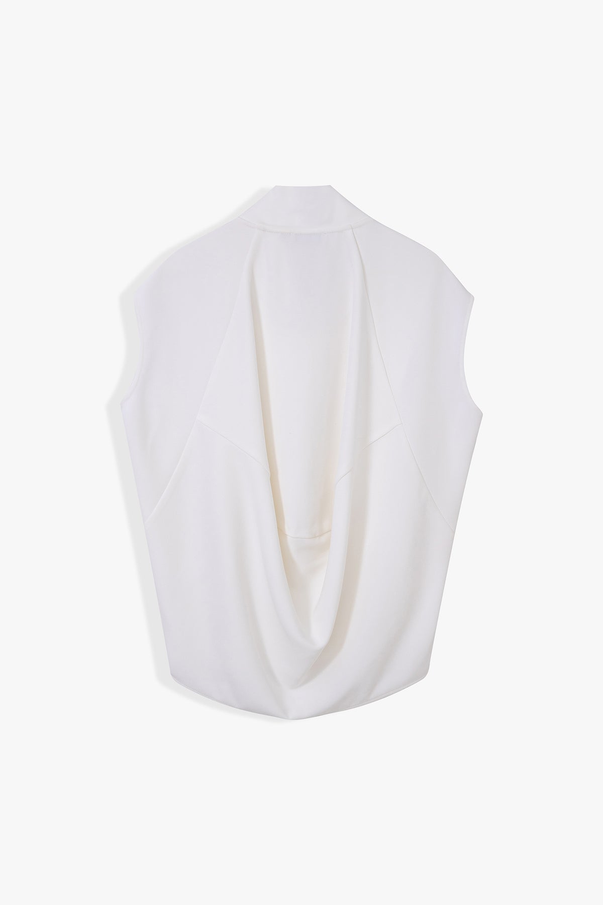 Casey Sleeveless Draped Cowl-Neck Top