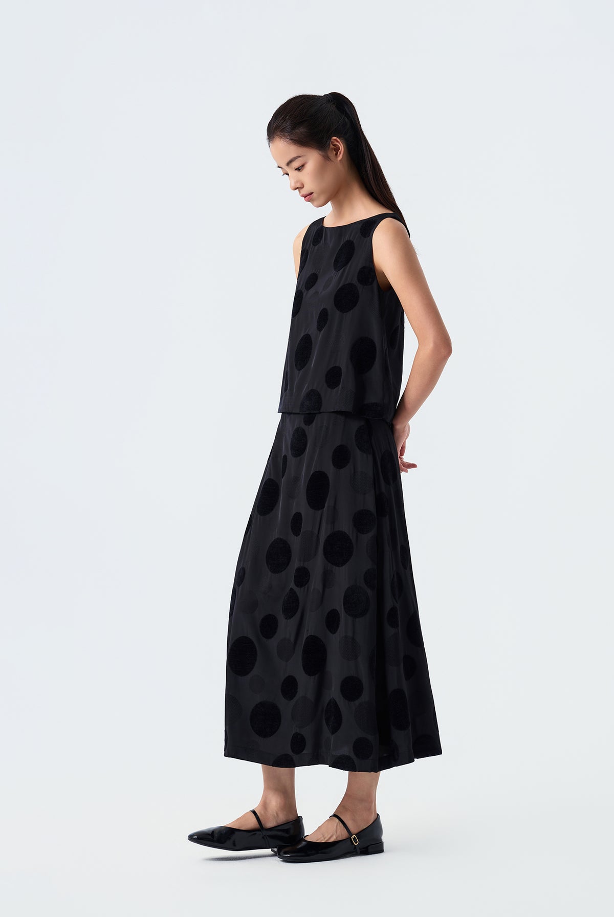 Paige Polka Dot Shell Top