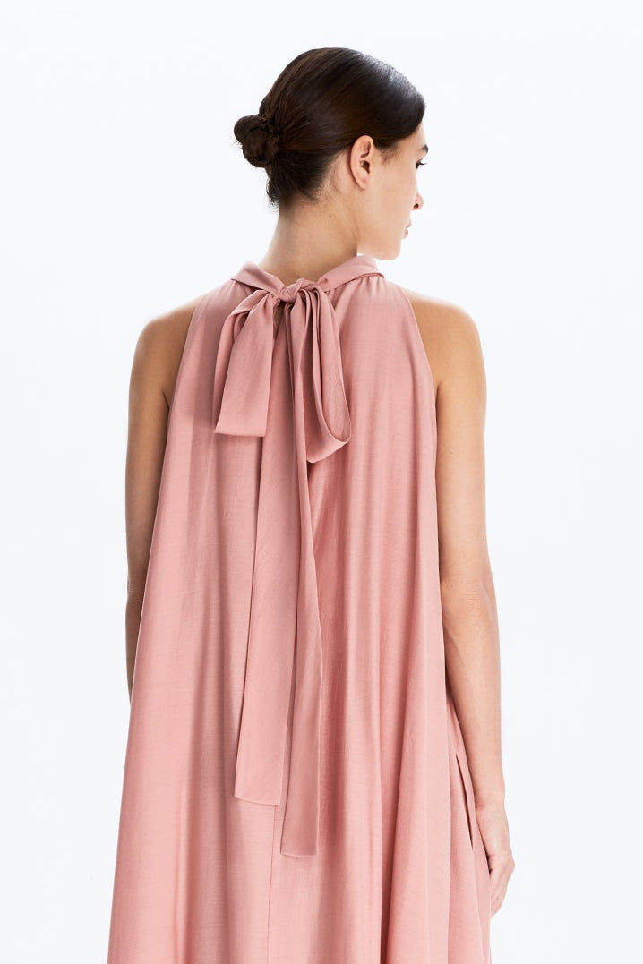 Back Neck Tie-Strap Dress